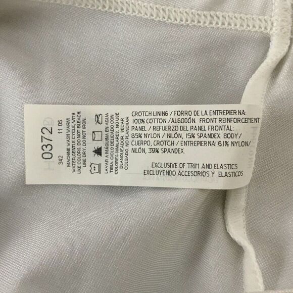 Hanes Collection High Cut Tummy Control Panties Womens 2XL White Firm Shaping - Picture 6 of 6